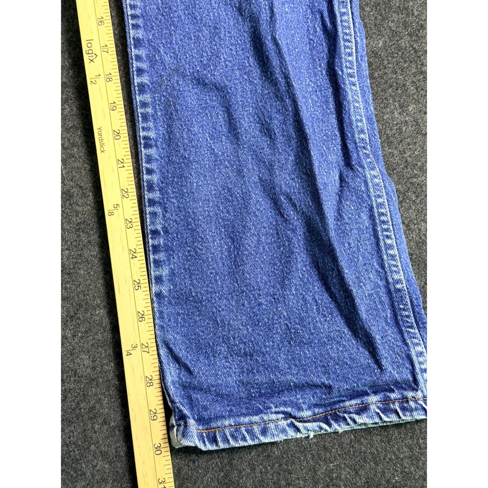 Vintage Wrangler Made in USA Western Cowboy Blue Jeans 38x30 - Picture 7 of 7